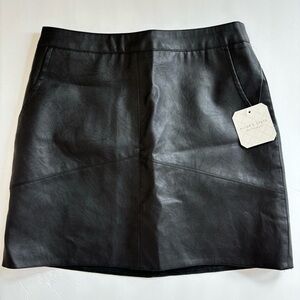 Altar’d state black leather mini skirt